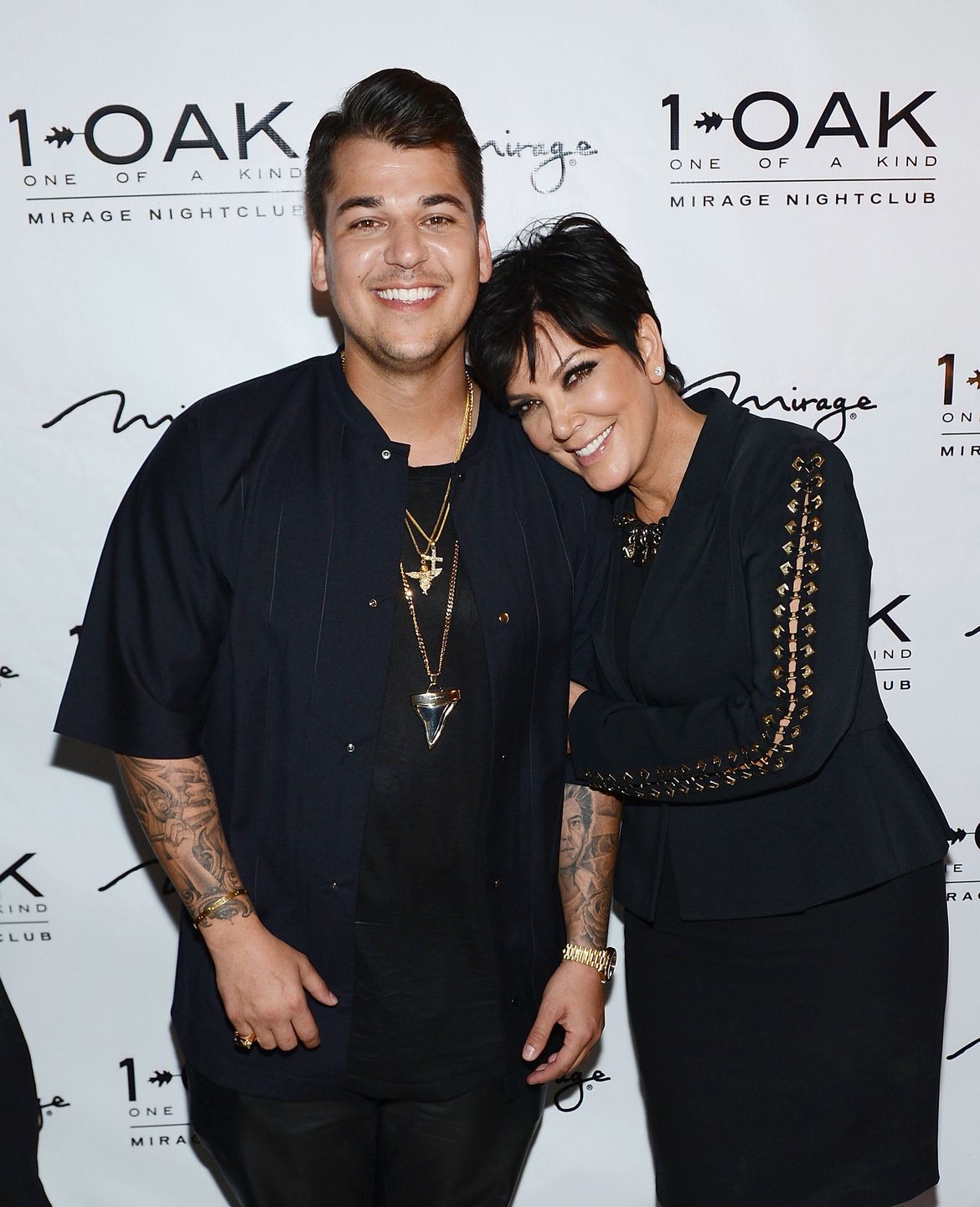 Rob Kardashian i Kris Jenner przed laty
