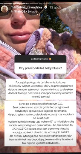 Marcelina Zawadzka o macierzyństwie