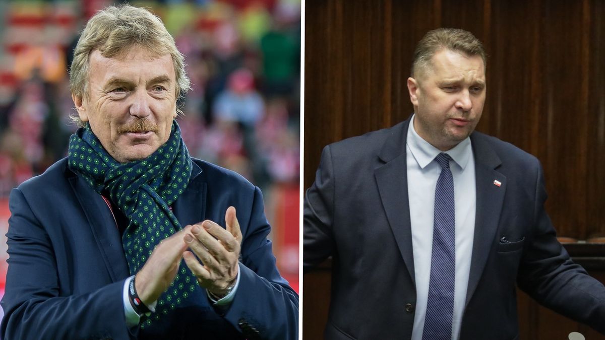 Na zdjęciu od lewej - Zbigniew Boniek i Przemysław Czarnek
