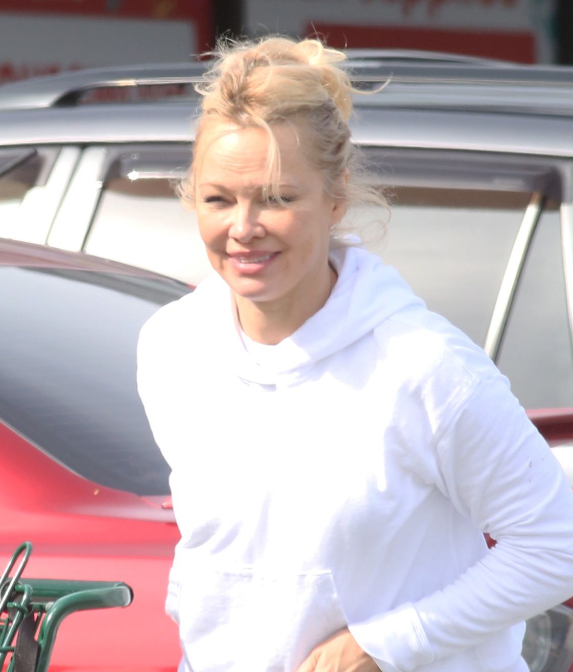 Pamela Anderson dostarcza posiłek mężowi Danowi Hayhurstowi