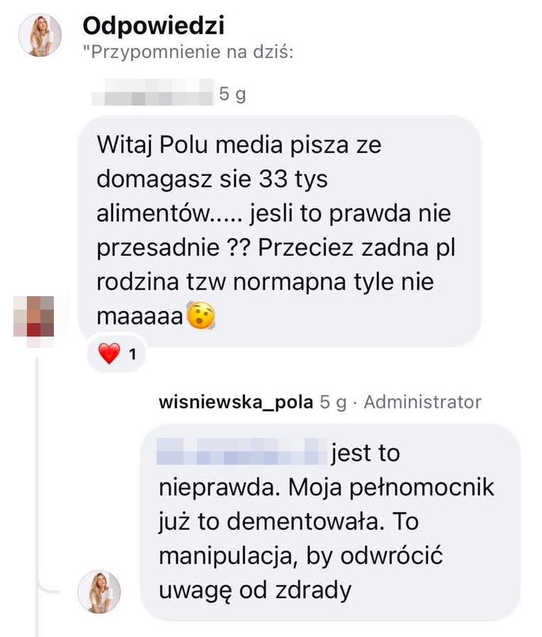Wymowny komentarz Poli Wiśniewskiej