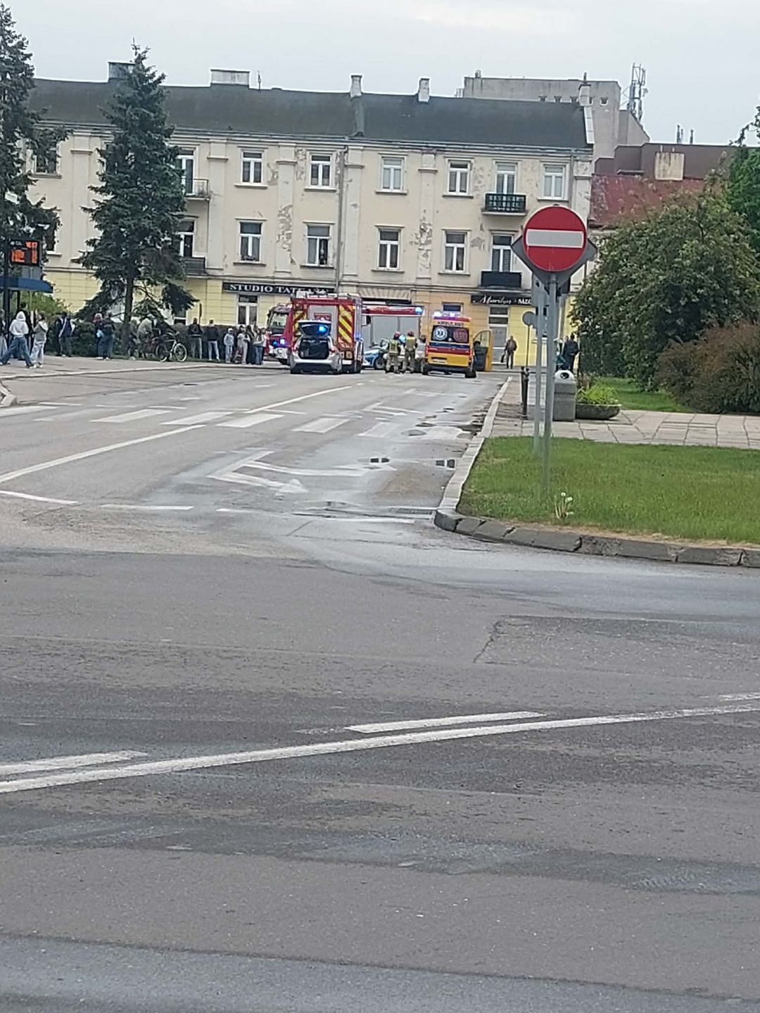 Potrącenie pieszej na przejściu
