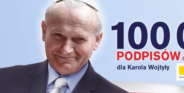 Jan Paweł II na stołecznych bilbordach wyborczych