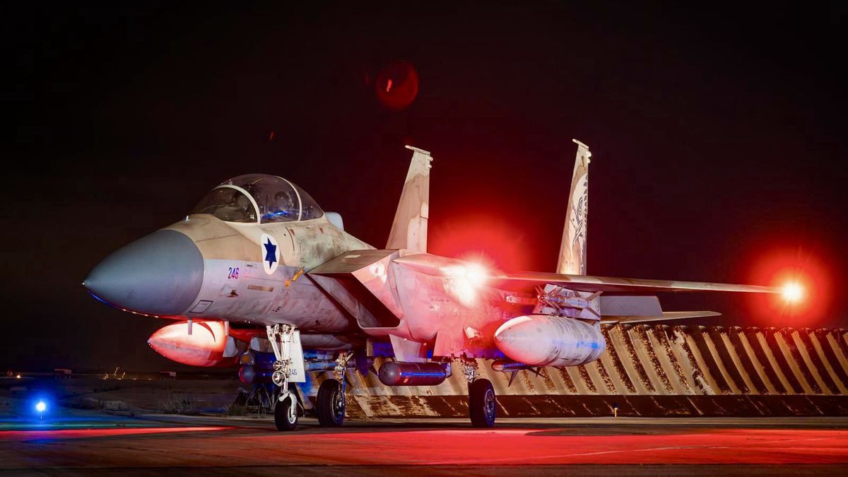 F-15I izraelskich sił powietrznych w bazie