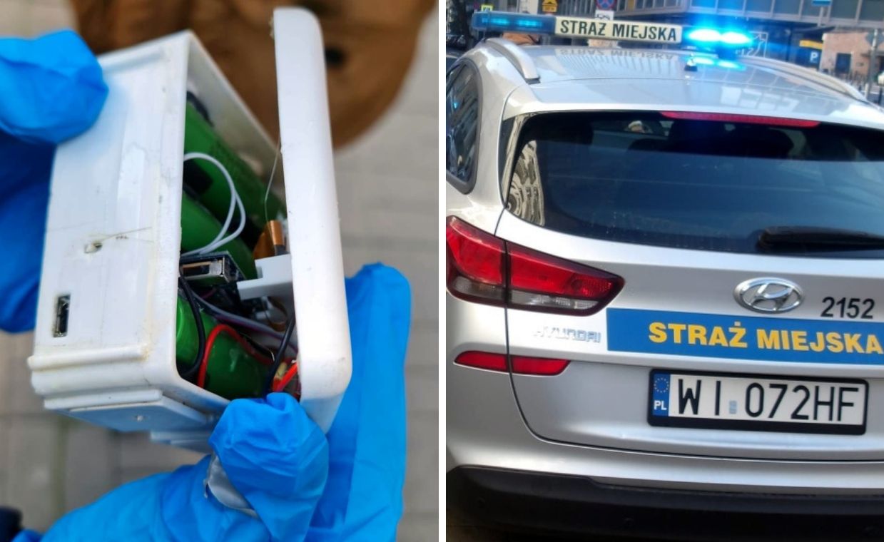 Nietypowe pudełko z ukrytą kamerą. Policja sprawdza, co nagrywała