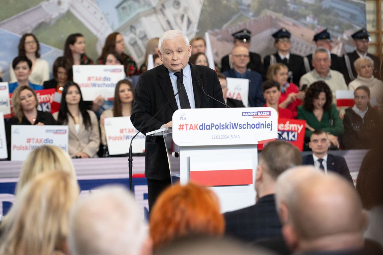Kaczyński o 100 kłamstwach i konferencjach Glapińskiego