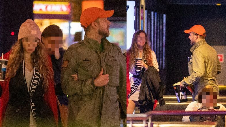 Antek Królikowski z ukochaną w kinie