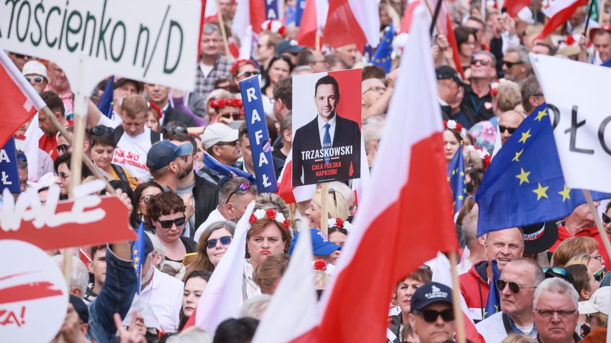 Uczestnicy Wielkiego Marszu Patriotów
