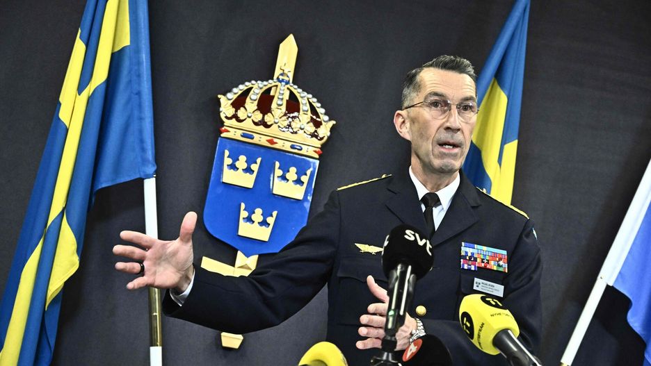 Temporary
Supreme Commander of the Swedish Armed Forces Micael Byden gives a press conference in Stockholm, Sweden, on May 16, 2022. - Sweden will apply for membership in NATO as a deterrent against Russian aggression, Swedish Prime Minister Magdalena Andersson said in a historic reversal of the country's decades-long military non-alignment.  "The government has decided to inform NATO that Sweden wants to become a member of the alliance. Sweden's NATO ambassador will shortly inform NATO," Andersson told reporters a day after neighbouring Finland made a similar announcement. (Photo by Claudio BRESCIANI / TT News Agency / AFP) / Sweden OUT
CLAUDIO BRESCIANI