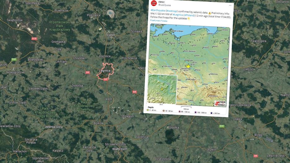 Silny wstrząs na Dolnym Śląsku. "Ładnie zabujało"