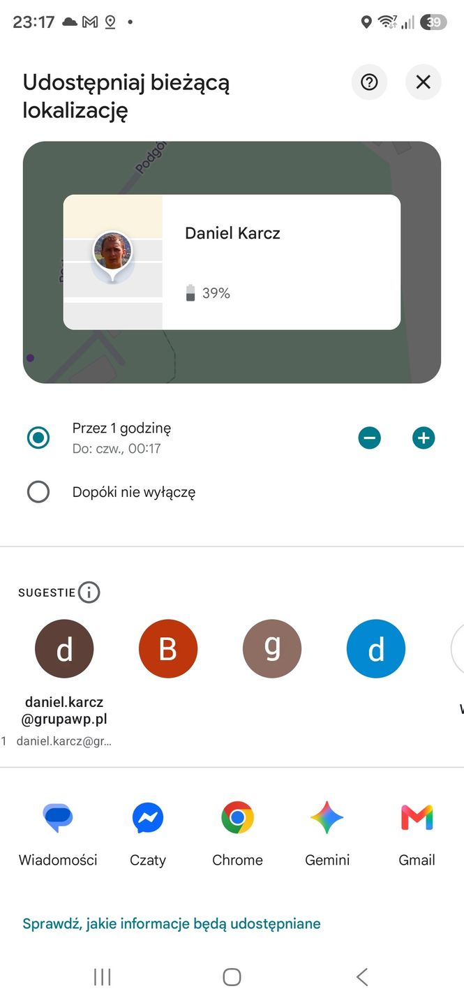 Jak udostępnić lokalizację na żywo w Mapach Google?