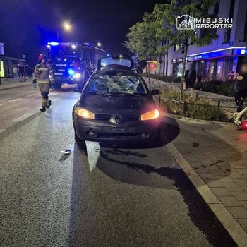 Piaseczno: Pijany Ukrainiec wjechał pod auto na elektrycznej hulajnodze. Dostał 2500 złotych mandatu