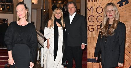Silna reprezentacja gwiazd przybywa na premierę w operze: Monika Olejnik z partnerem, Magdalena Boczarska, Katarzyna Warnke