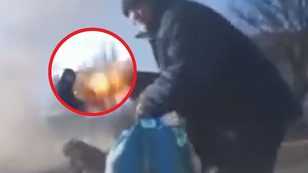 Dramatyczna ewakuacja z Bachmutu. Rosyjska rakieta spadła tuż obok cywilów