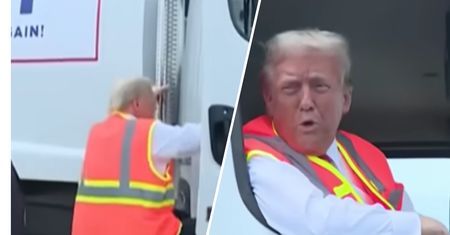 Trump zaskoczył. "Jak podoba wam się moja śmieciarka?"