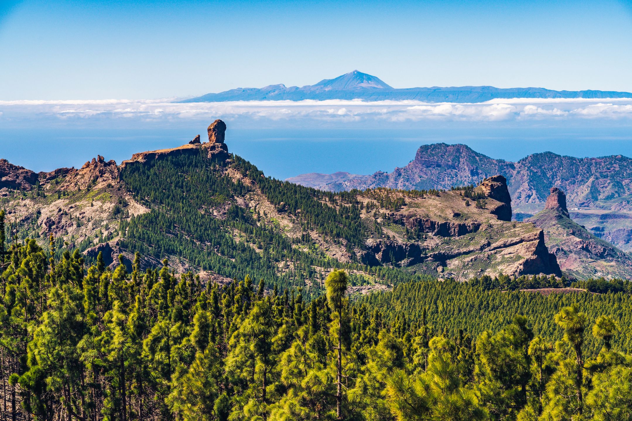 Roque Nublo (po lewej) 