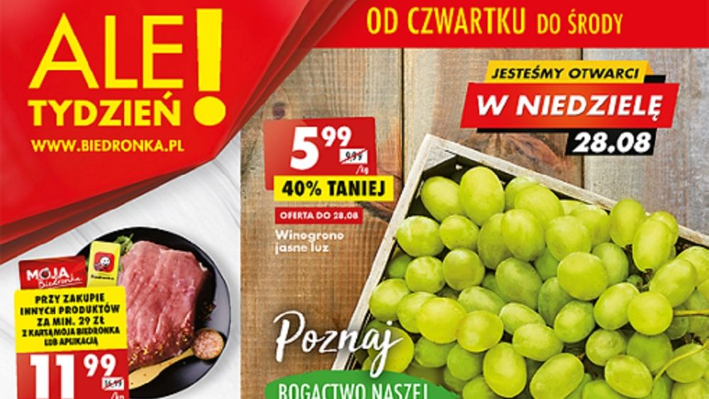 Biedronka gazetka od 25.08 22 - czwartku 25 sierpnia
