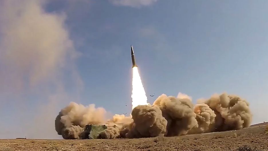 Russia's Iskander-M launchers firing missiles during Tsentr-2019 military exerciseRussian Defence Ministry / TASS / Forummilitary drill, missile system, military hardware, category_code_war, 471992834