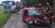 Zderzenie samochodu ciężarowego z „osobówką”