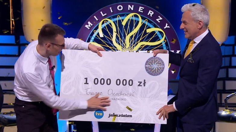 Tomasz Orzechowski wygrał milion w "Milionerach"
