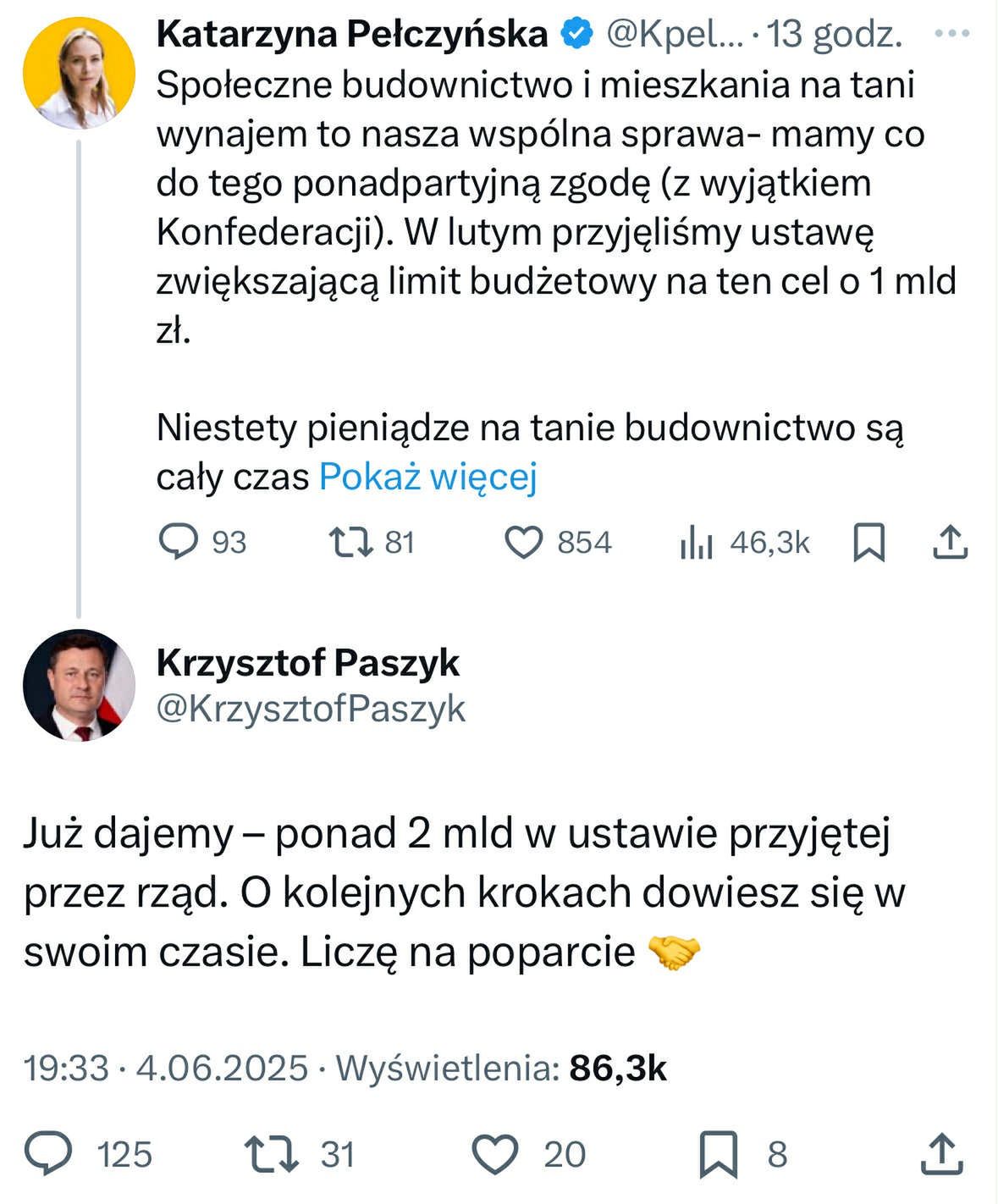 Wymiana zdań między Katarzyną Pełczyńską-Nałęcz a Krzysztofem Pa