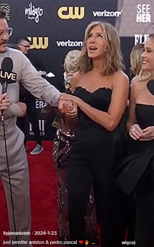Jennifer Aniston i Pedro Pascal na gali Critics' Choice Awards