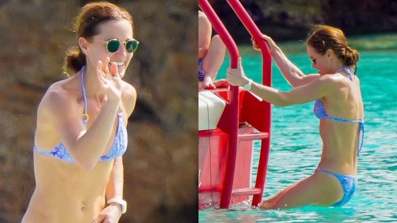 Pippa Middleton prezentuje NIENAGANNĄ SYLWETKĘ podczas rodzinnych wakacji na Karaibach (ZDJĘCIA)