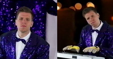 Szczęsny w cekinowym żakiecie parodiuje Conchitę Wurst!