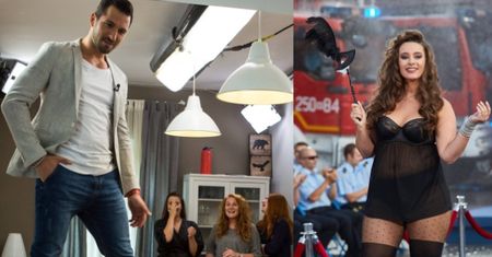 "Supermodelki plus size" występują w bieliźnie przed strażakami: "Biust będzie wyglądał jak dwa jabłuszka w koszyczku"