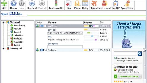 Download Accelerator Plus w wersji 9.1.0.1 Beta 1