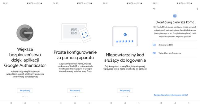 Google Authenticator to w gruncie rzeczy bardzo prosta aplikacja, fot. Oskar Ziomek.