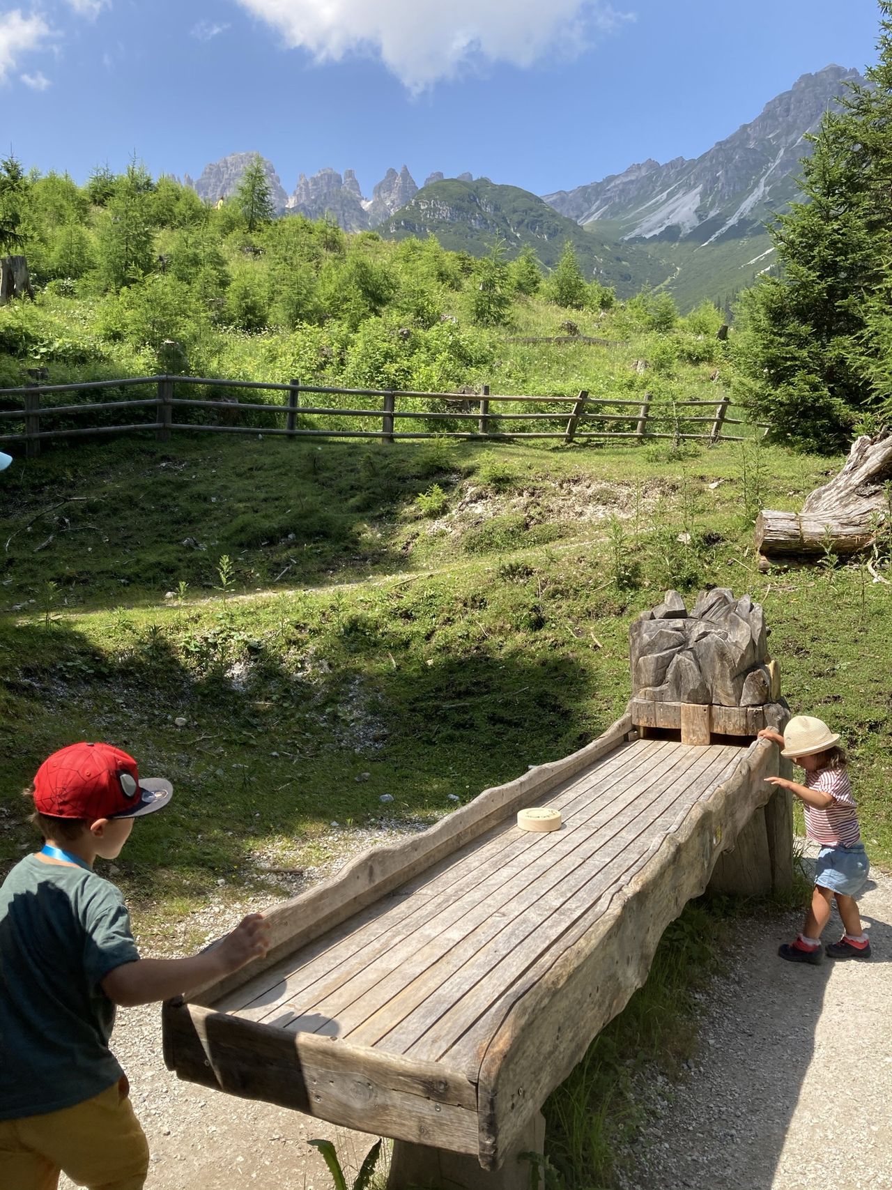 Trasa z krążkami w dolinie Stubai