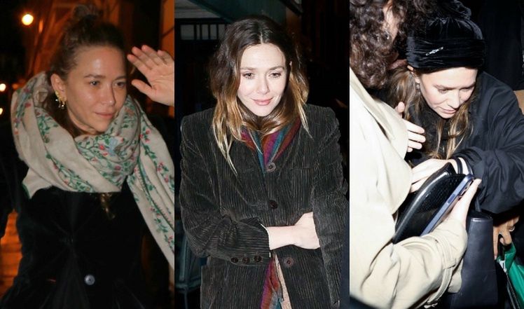 Siostry Olsen "przyłapane" wieczorem w Paryżu