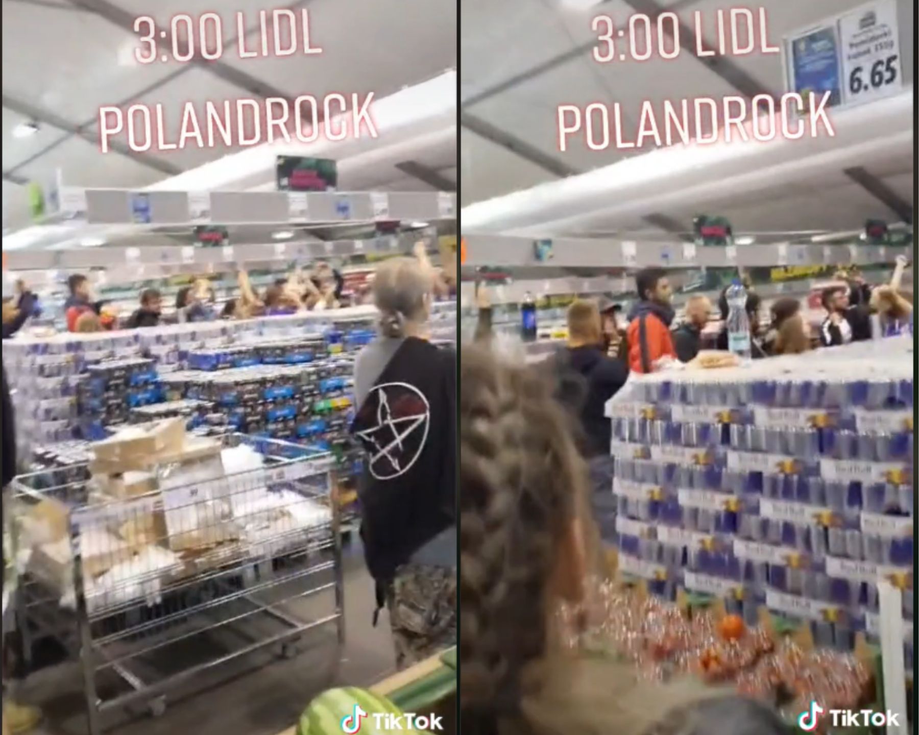 Festiwalowicze zrobili w Lidlu imprezę