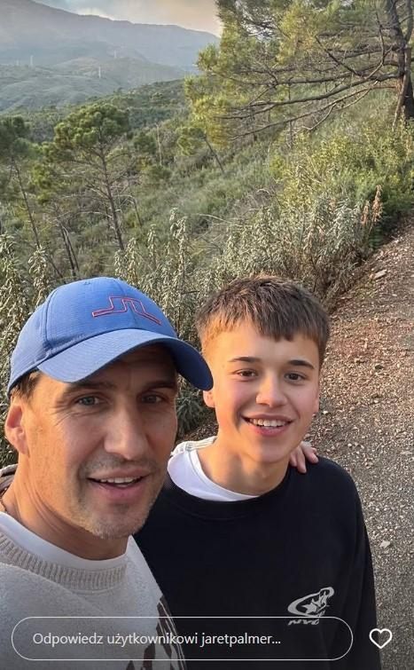 Jarosław Bieniuk z najmłodszym synem