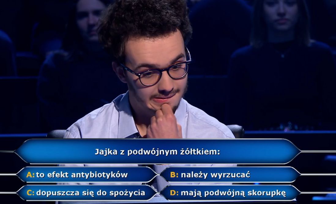 Pytanie o jajko sprawiło graczowi kłopot