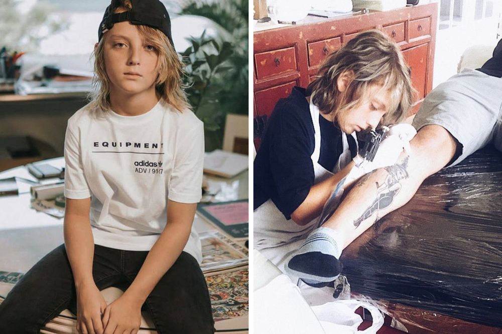 Pasją Ezrah są tatuaże