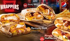 KFC reklamuje kanapki Wrappers