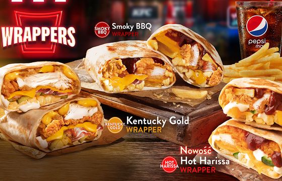 KFC reklamuje kanapki Wrappers