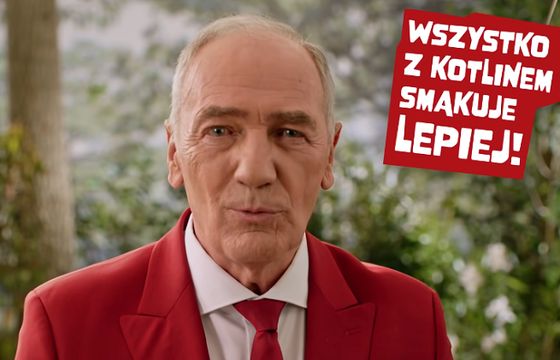 Karol Strasburger pyta o ketchup w reklamie Kotlina (wideo)