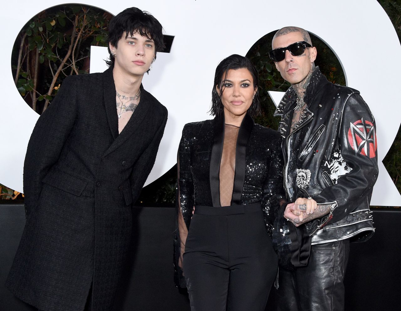 Landon Barker, Kourtney Kardashian and Travis Barker