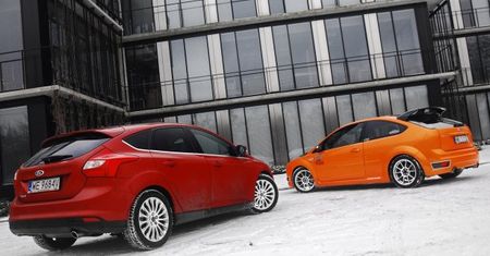 Ford Focus ST MK2 & Ford Focus 1,6 EcoBoost Titanium MK3 – rodzinne spotkanie [test autokult.pl]