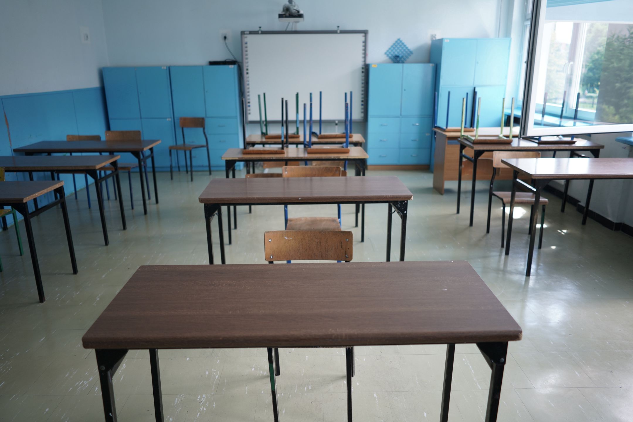 Koronawirus. Polska. Ostrów Wielkopolski. Zamknięta Szkoła Podstawowa Uczniów Kreatywnych Spółdzielni