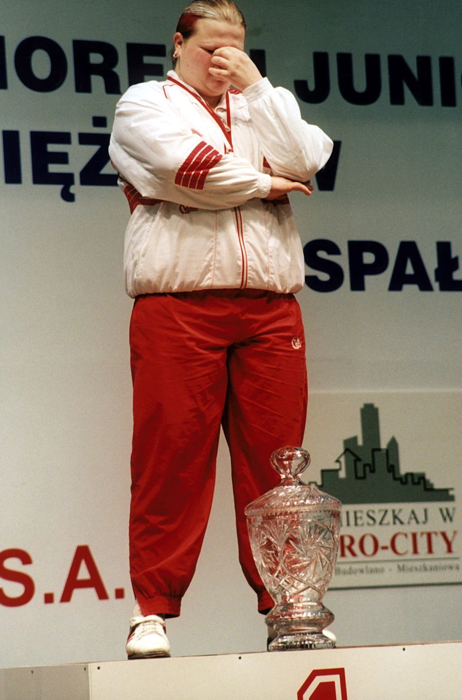 scena z: podnoszenie ci�ar�w, ME Junior�w w Spale, Agata Wr�bel
Polska 1999
fot. Fidusiewicz/AKPA