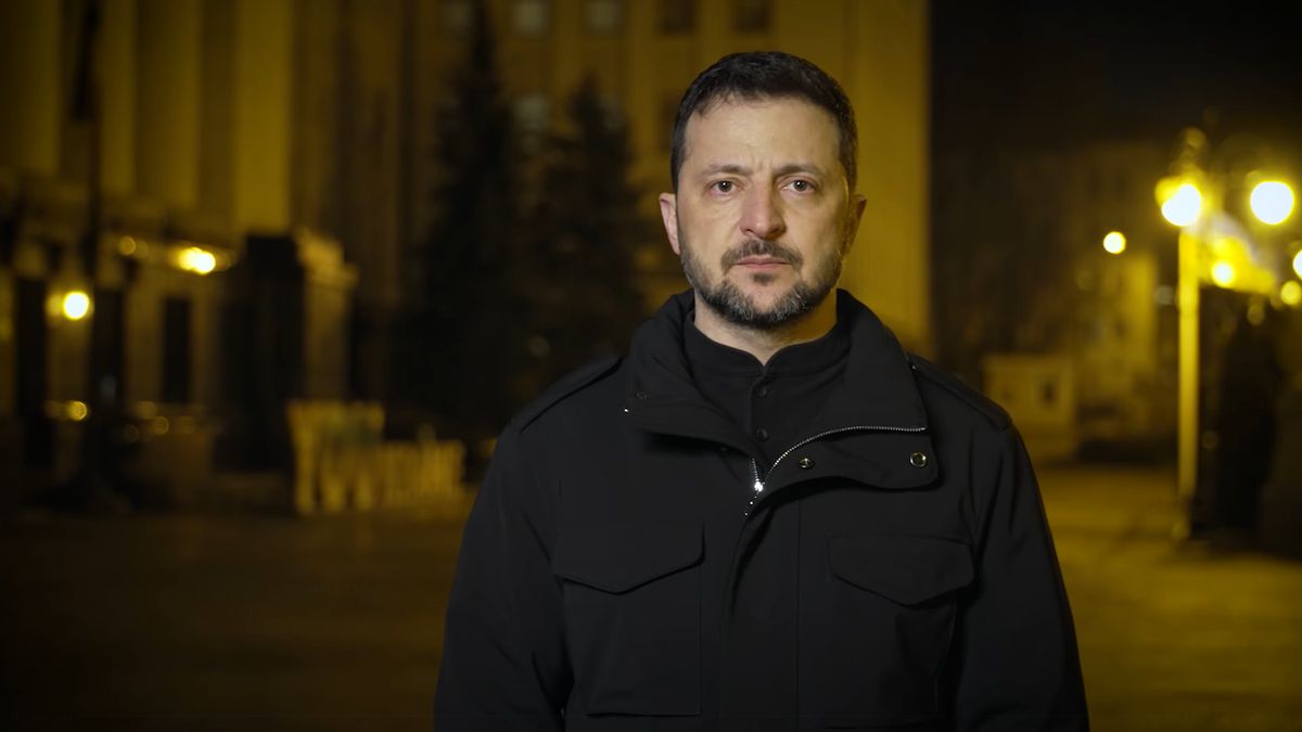 Wieczorne przemówienie prezydenta Zełenskiego 