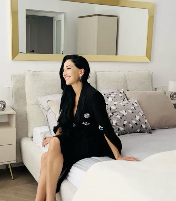 Justyna Steczkowska w sypialni