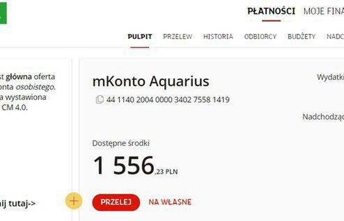 mBank zapowiada nowy pulpit na kontach internetowych. Zniknie „pasek finansów”