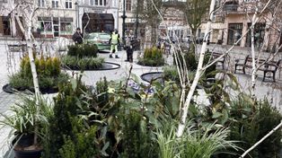 Świąteczne ozdoby zamontowano na Rynku w Grudziądzu. Będą nas cieszyły w wielkanocny czas