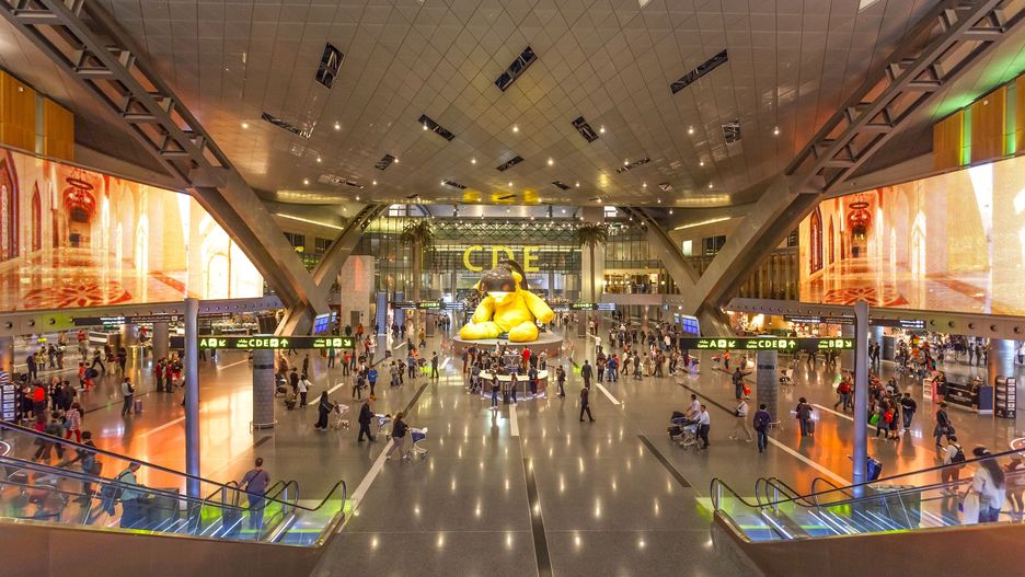 Terminal lotniska w Doha (zdjęcie ilustracyjne)