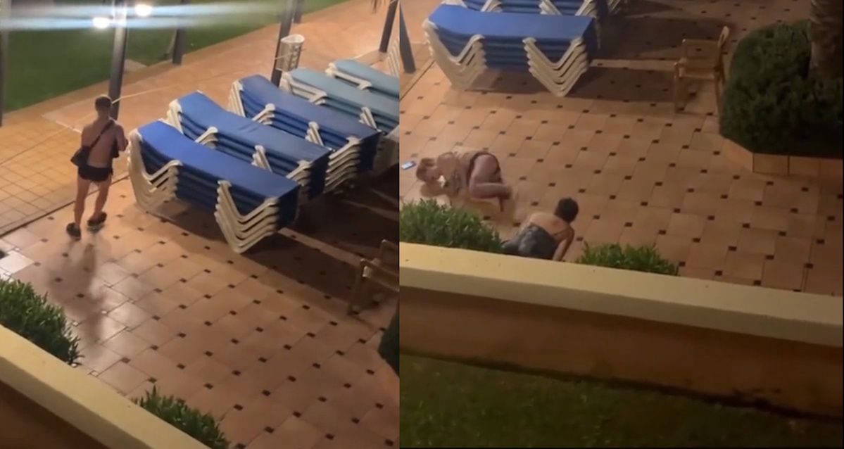 Wideo z Majorki. Turyści dali popis w środku nocy